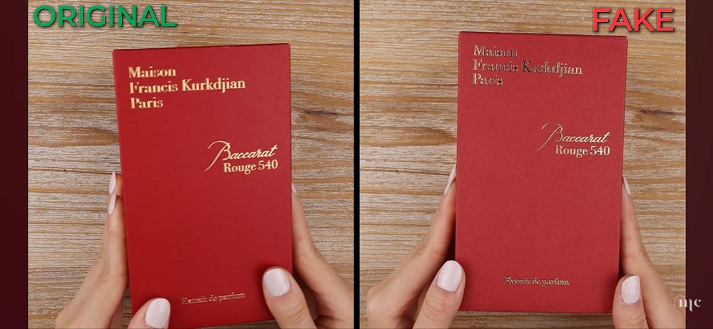 باکارات رژ قرمز اصل و فیک 11 باکارات رژ قرمز اصل و فیک