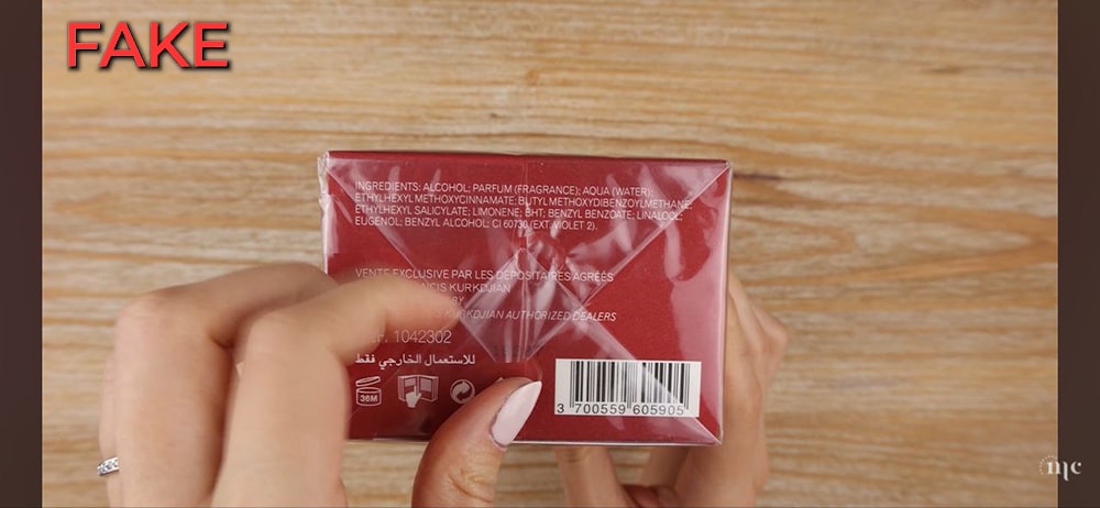 باکارات رژ قرمز اصل و فیک 12 باکارات رژ قرمز اصل و فیک