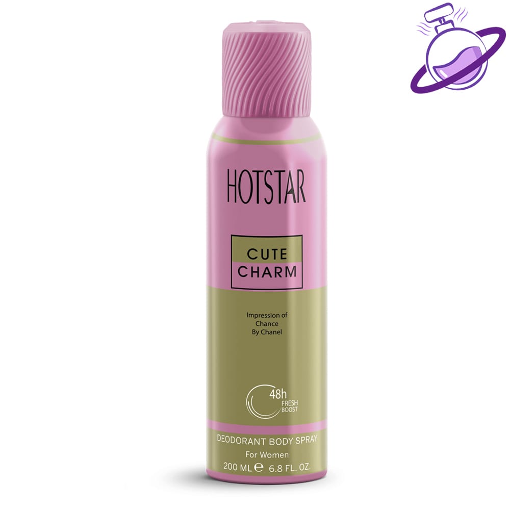 اسپری زنانه هات استار کیوت چارم 3 اسپری زنانه هات استار کیوت چارم