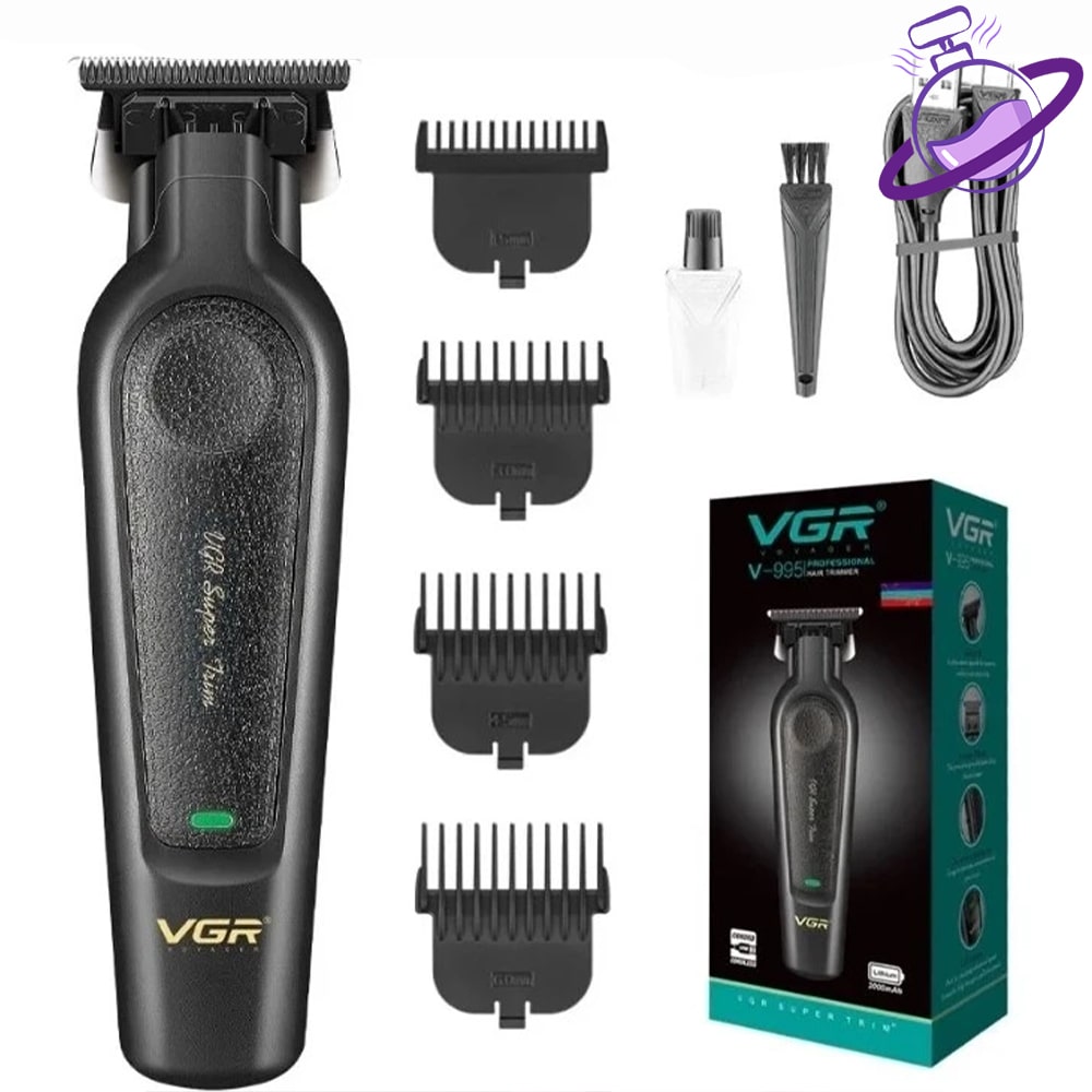 ماشین اصلاح سر و صورت وی جی آر - مدل V-995 4 ماشین اصلاح سر و صورت وی جی آر - مدل V-995