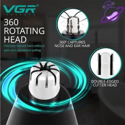 ماشین اصلاح مو صورت، گوش و بینی و ابرو - برند وی جی ار