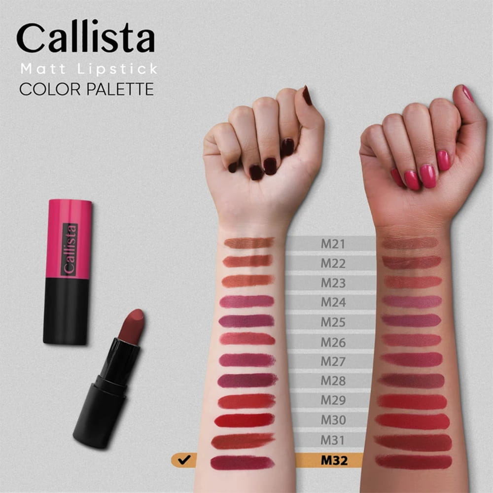 رژلب جامد مات کالیستا M32 4 رژلب جامد مات کالیستا M32