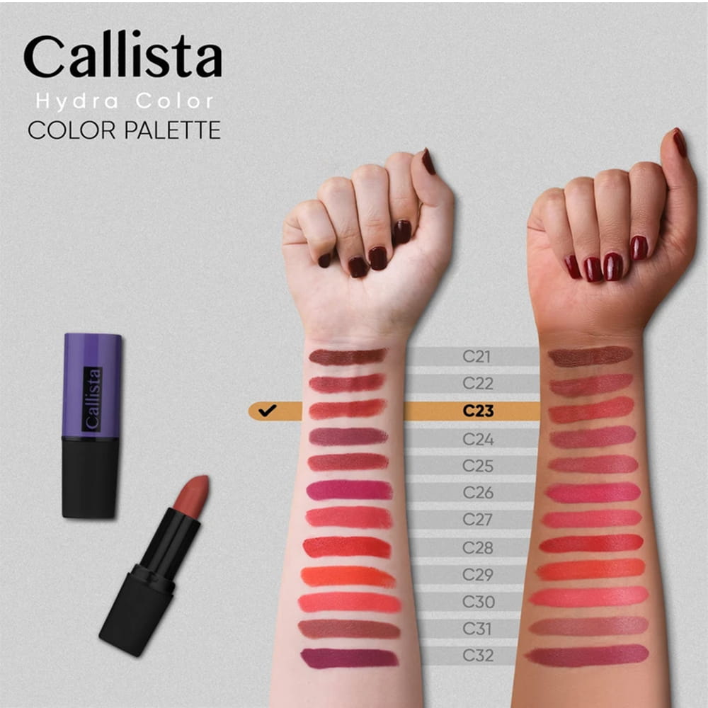 رژلب جامد هیدراکالر کالیستا C23 5 رژلب جامد هیدراکالر کالیستا C23