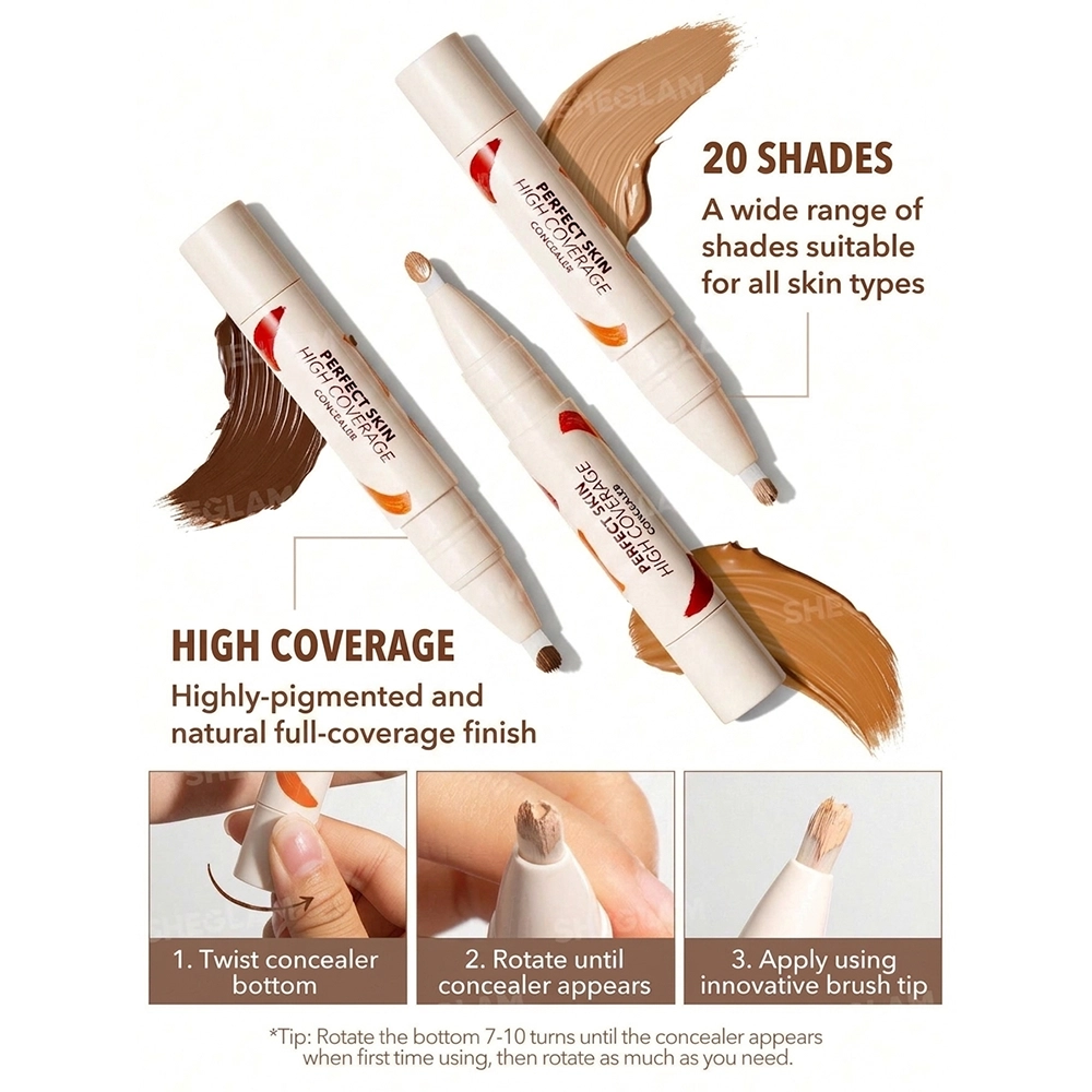 کانسیلر براش دار شیگلم مدل Perfect Skin 4 کانسیلر براش دار شیگلم مدل Perfect Skin