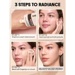 کرم پودر اسکین سینک شیگلم مدل Skin Sync