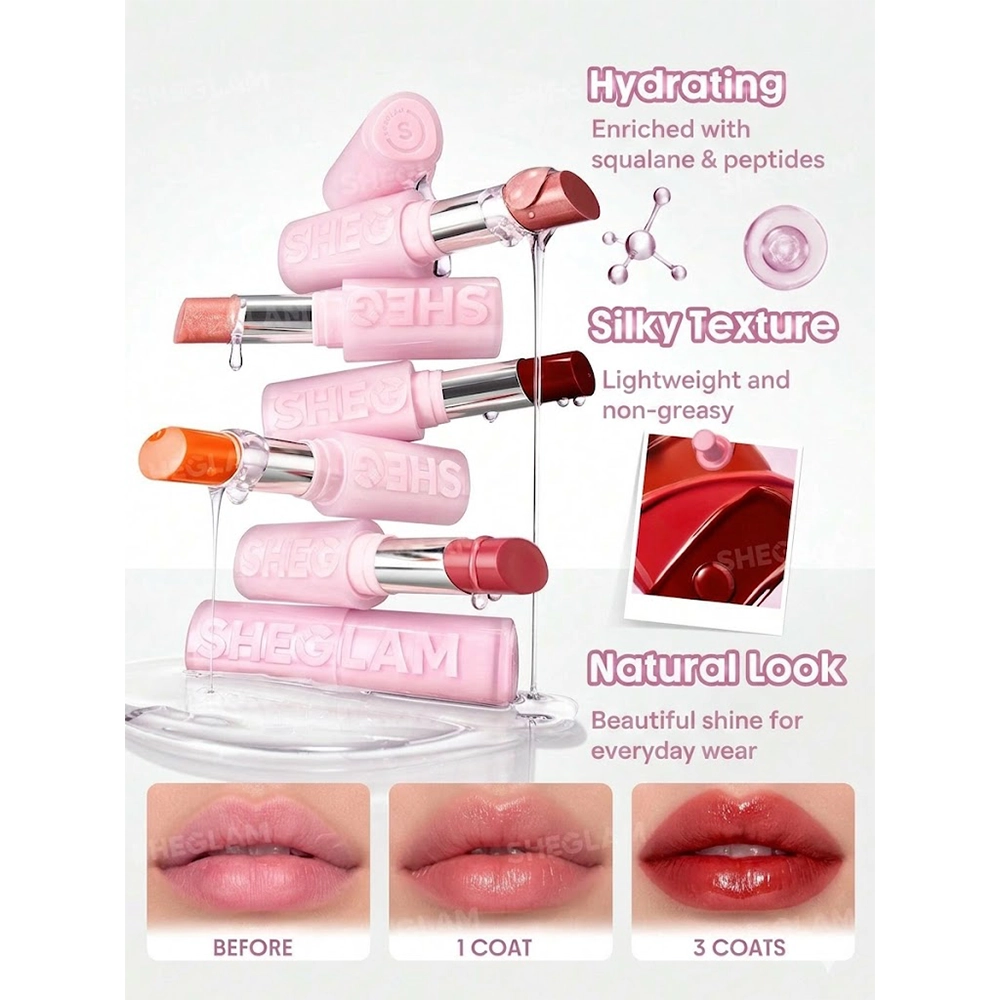 بالم لب روغنی شیگلم مدل Silk Slip Lip Oil Balm 4 بالم لب روغنی شیگلم مدل Silk Slip Lip Oil Balm