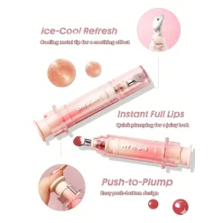 لیپ پلامپر سرنگی شیگلم مدل Booster Shine Plumping Lip Gloss