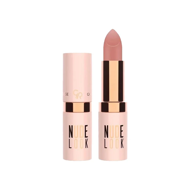 رژ لب جامد مات گلدن رز مدل Nude Look