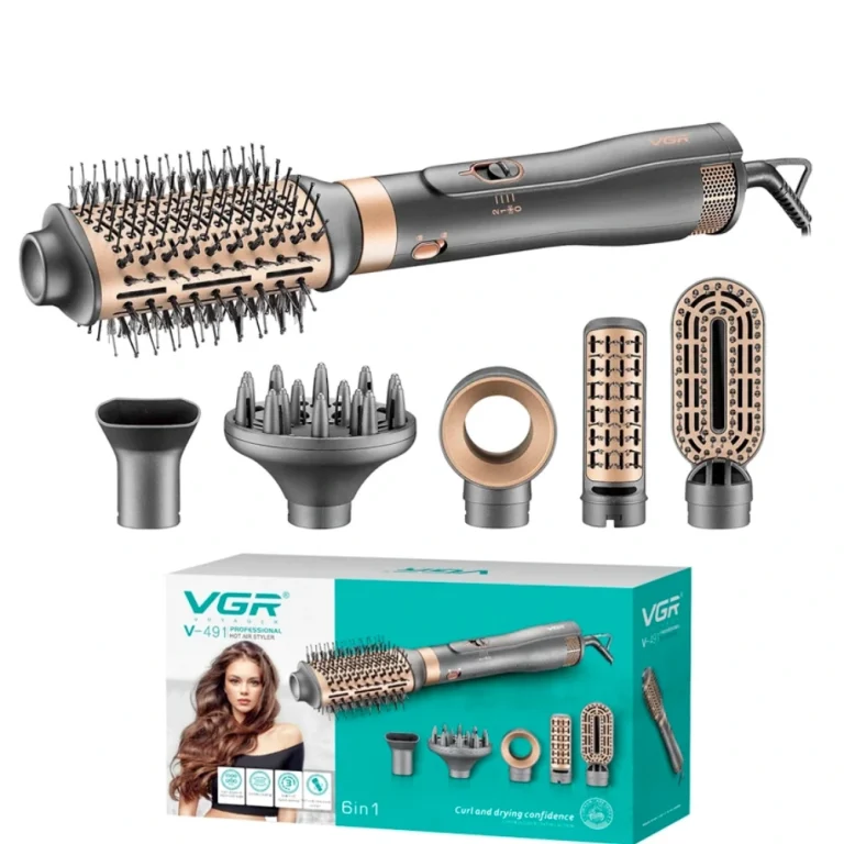 سشوار برس دار حالت دهنده وی جی ار مدل V-491