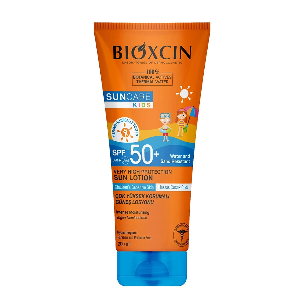 لوسیون ضد آفتاب کودک بیوکسین SPF 50+