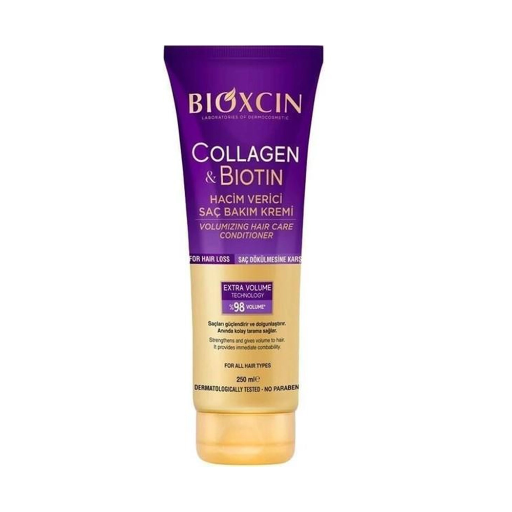 کرم مو حجم‌دهنده و نرم‌کننده بیوکسین مدل COLLAGEN & BIOTIN