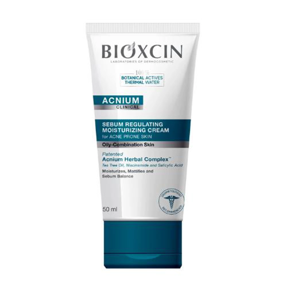 کرم مرطوب کننده بیوکسین مدل ACNIUM مناسب پوست چرب و مختلط