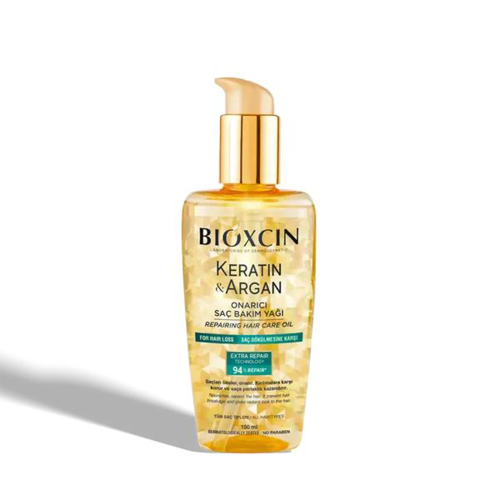 روغن مو ترمیم کننده بیوکسین مدل KERATIN and ARGAN