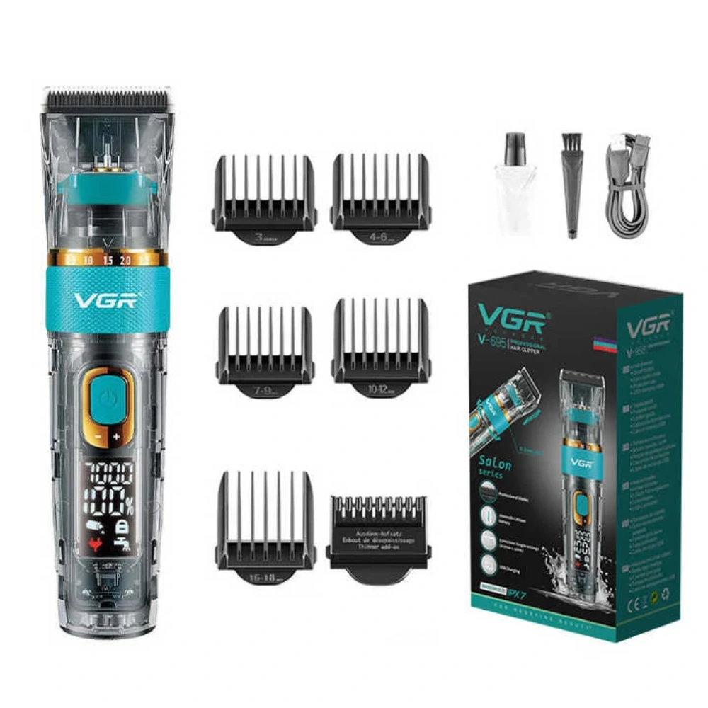 ماشین اصلاح موی سر و صورت شارژی وی جی ار مدل V-695