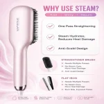 برس حرارتی بخاردار شیگلم مدل Hydra Shot Steam straightening brush Pro