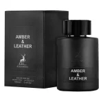 ادو پرفیوم مردانه الحمبرا مدل Amber and Leather