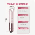 ماشین اصلاح بیکینی برقی دو سر شیگلم هیر مدل SGH-EBT-01