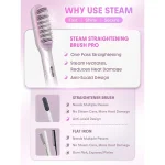 برس حرارتی بخاردار شیگلم مدل Hydra Shot Steam straightening brush Pro