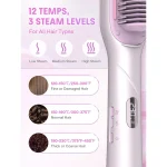 برس حرارتی بخاردار شیگلم مدل Hydra Shot Steam straightening brush Pro