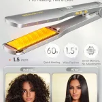 اتو موی شانه دار شیگلم مدل Sleek Chic Wide Glide Straightener