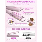 اتو مو شیگلم مدل Sleek Chic Twist Kiss Flat Iron 25
