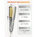 اتو موی شانه دار شیگلم مدل Sleek Chic Wide Glide Straightener