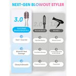 سشوار برس دار شیگلم Sheglam Cool Shield Blowout Brush Pro