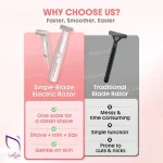 ماشین اصلاح بانوان شیگلم مدل Smooth Moves Single Blade Electric Razor